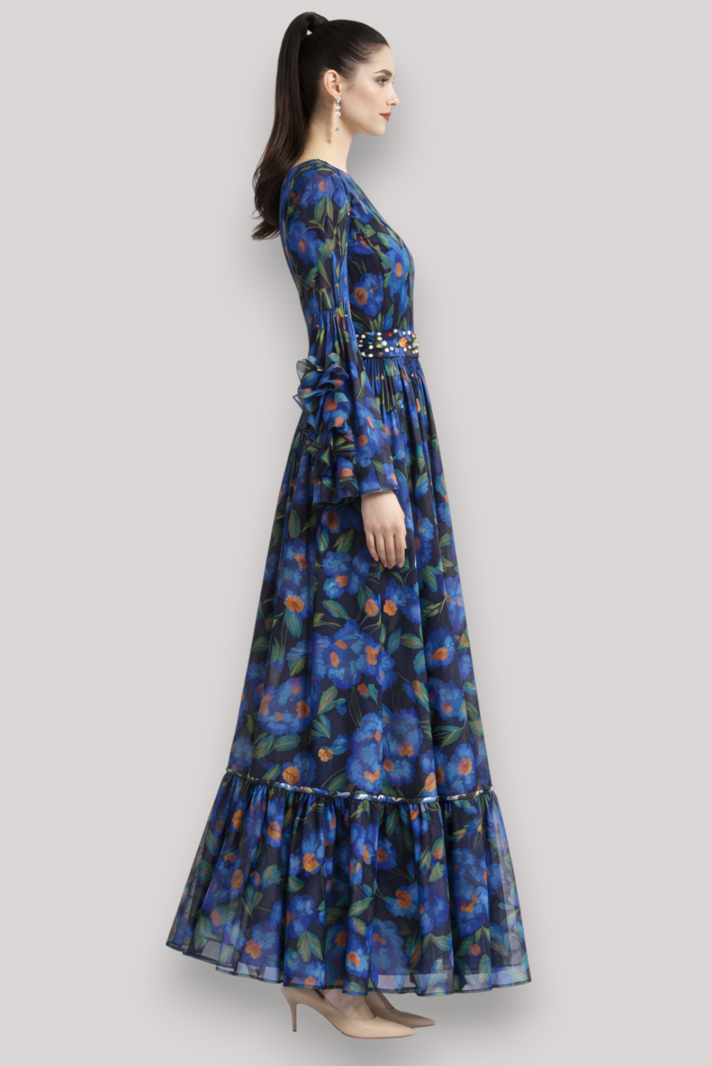 The Abigail Women's Rainbow Stripe Maxi Dress