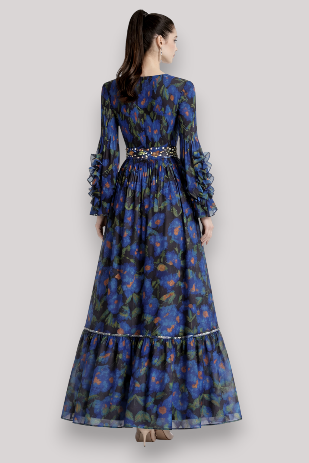 The Abigail Women's Rainbow Stripe Maxi Dress