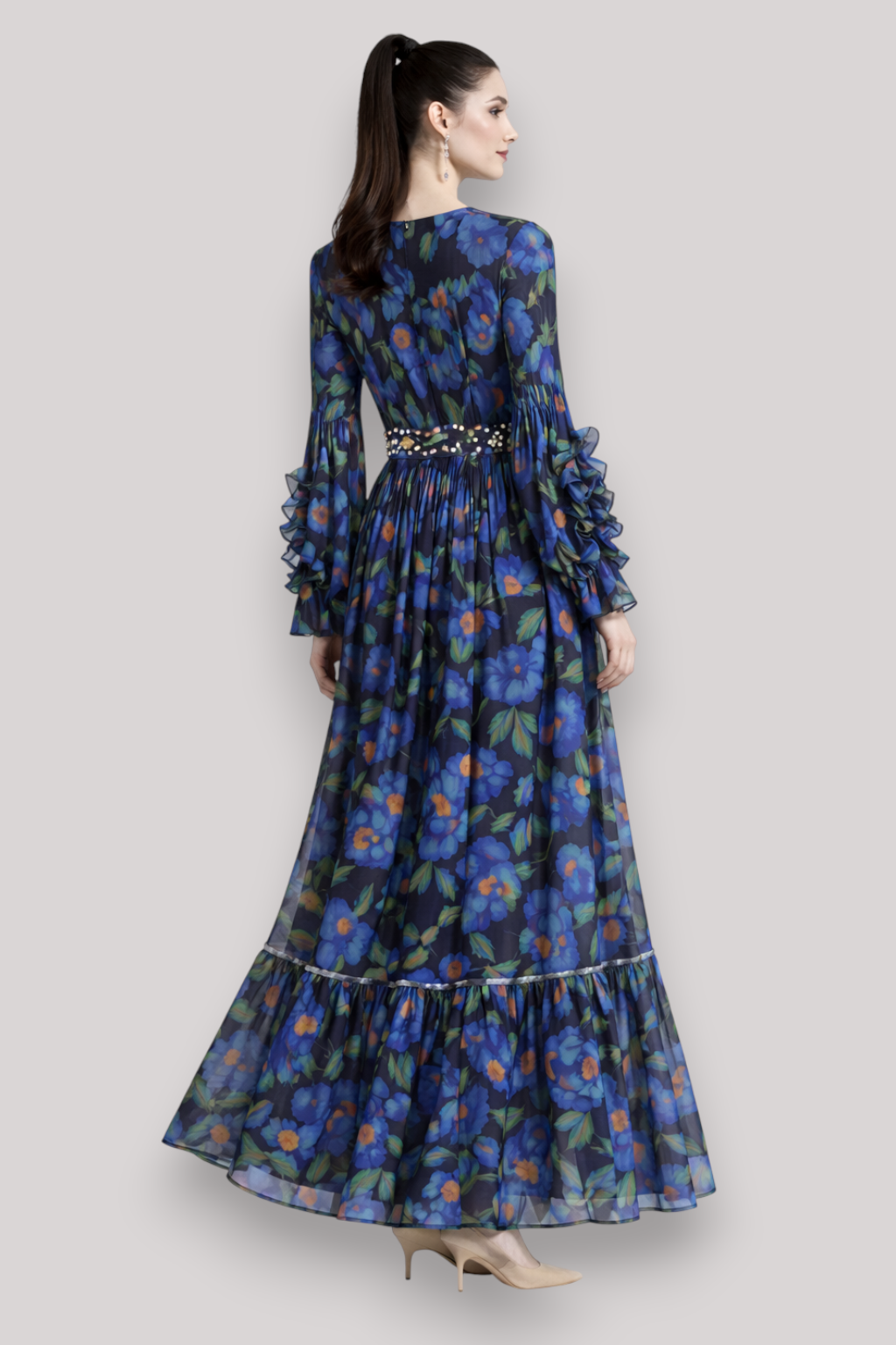 The Abigail Women's Rainbow Stripe Maxi Dress