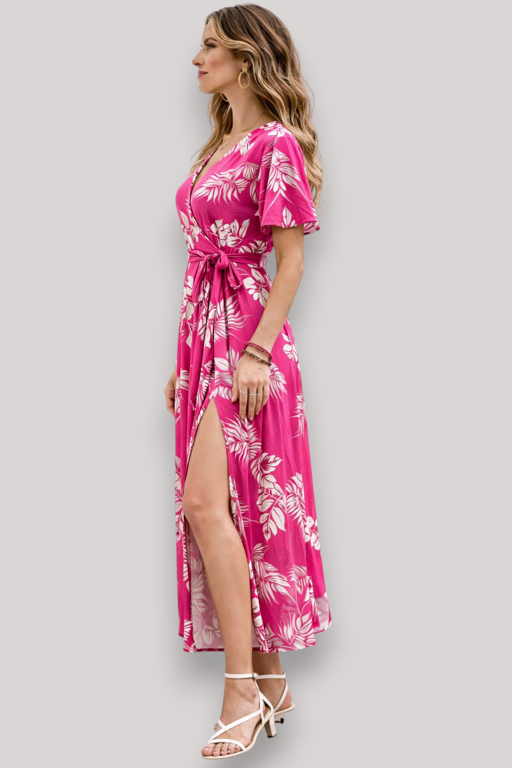 The Adelina Women's Floral Vacation Maxi Dress