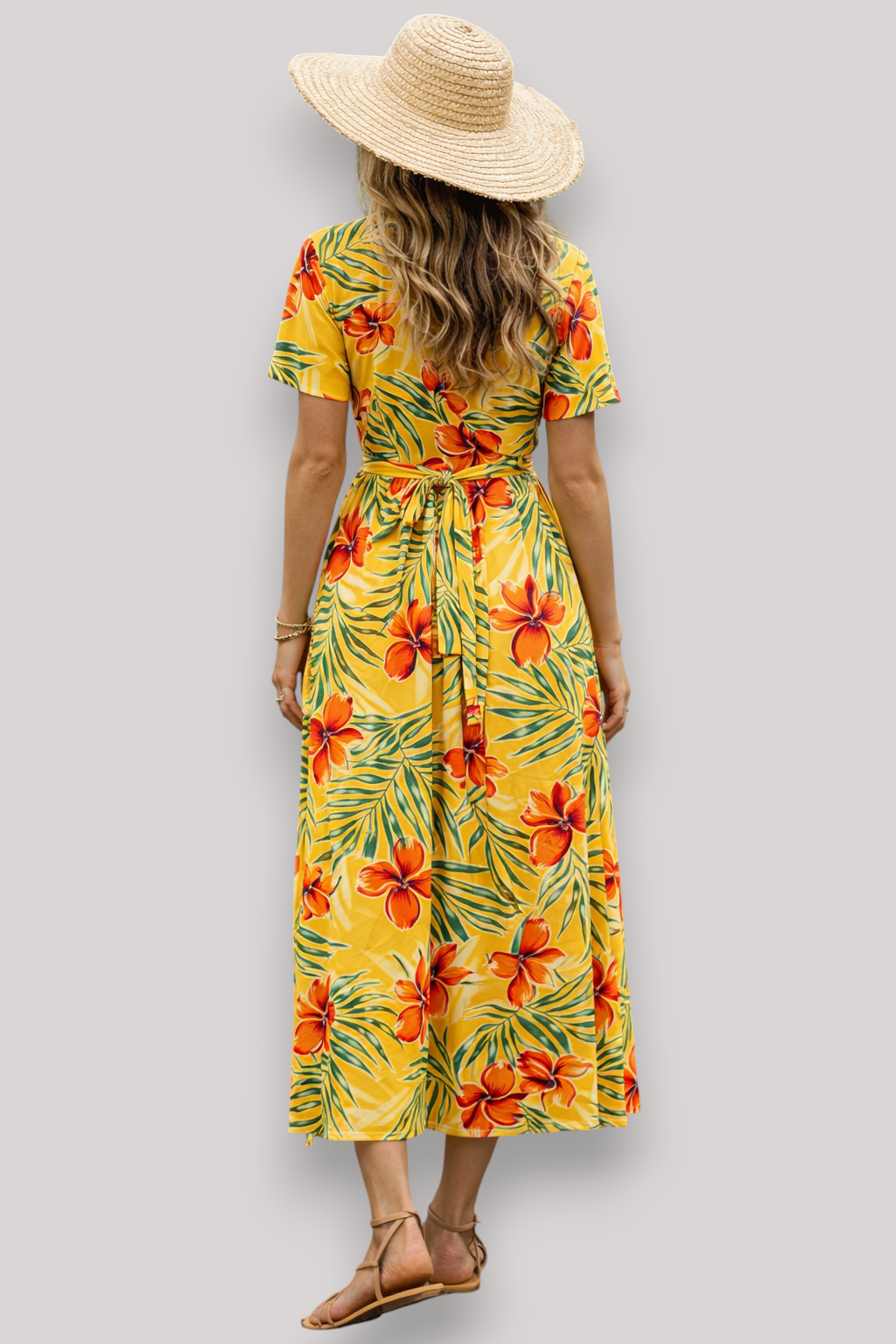 The Adelina Women's Floral Vacation Maxi Dress