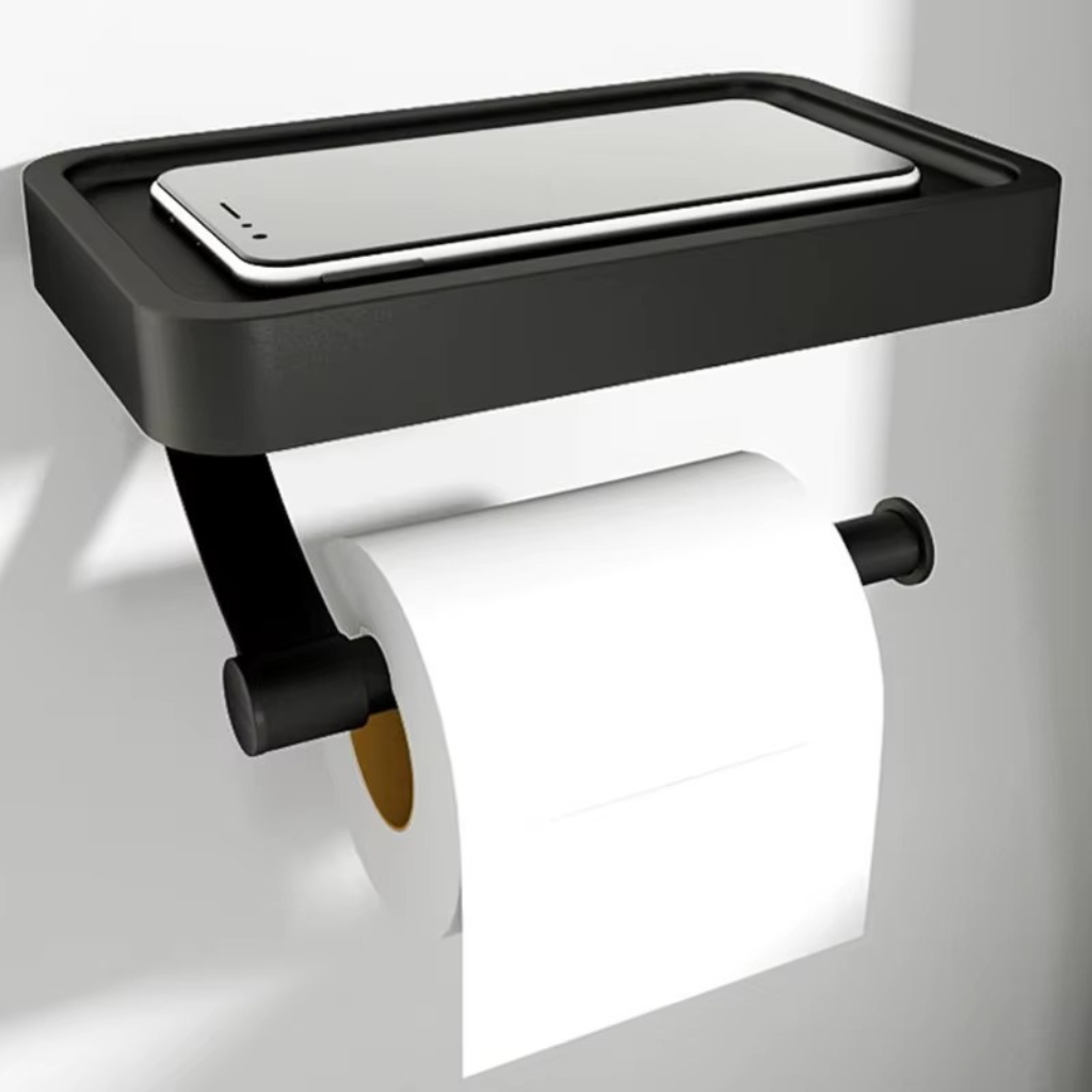 The Adhesio Self Adhesive Wall Mount Toilet Paper Holder