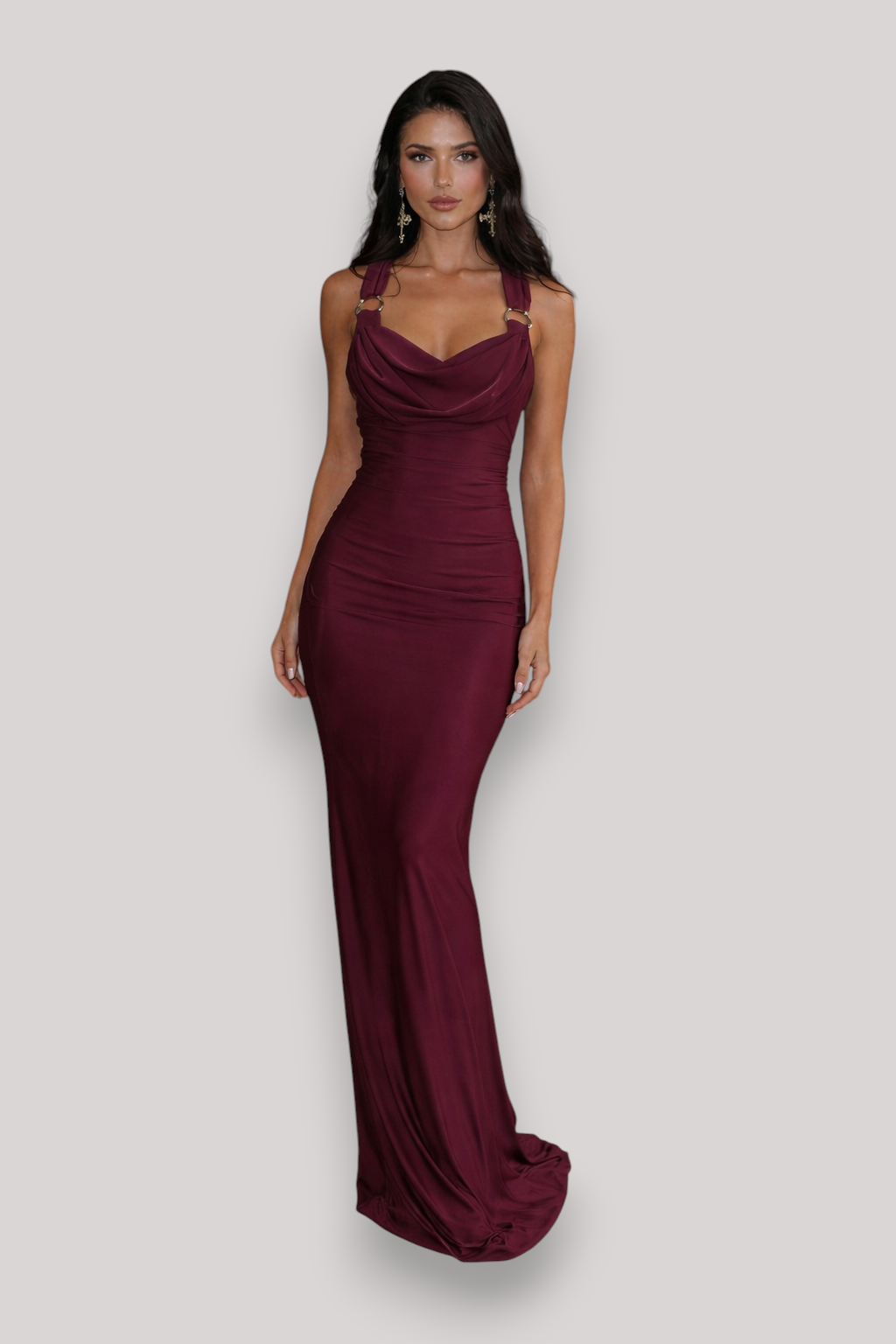 The Agnes Women's Elegant Bodycon Midi Dress