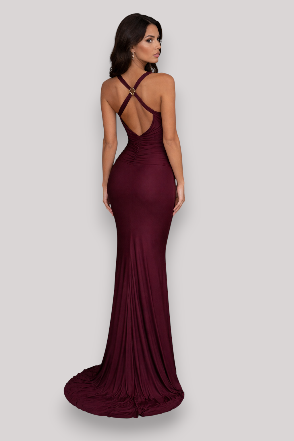 The Agnes Women's Elegant Bodycon Midi Dress