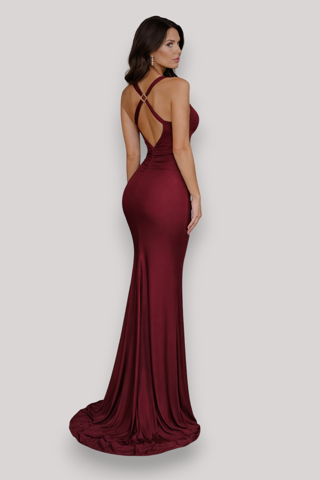 The Agnes Women's Elegant Bodycon Midi Dress