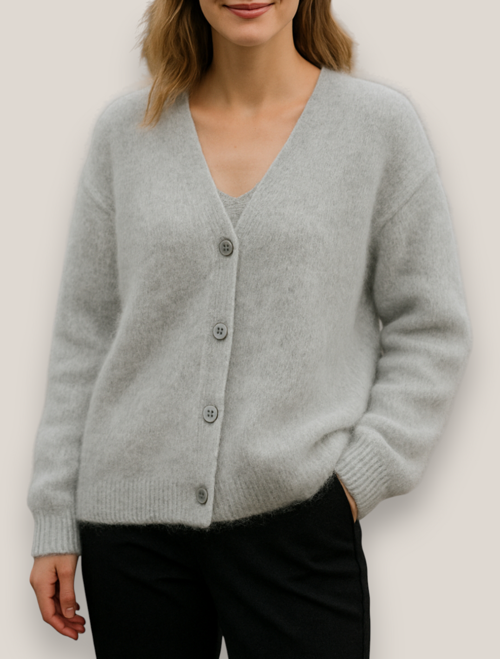 The Ainsley Knit Jumper V Neck Long Sleeve Sweater