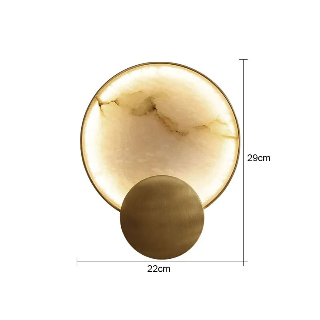 The Alabria Modern Alabaster LED Wall Light