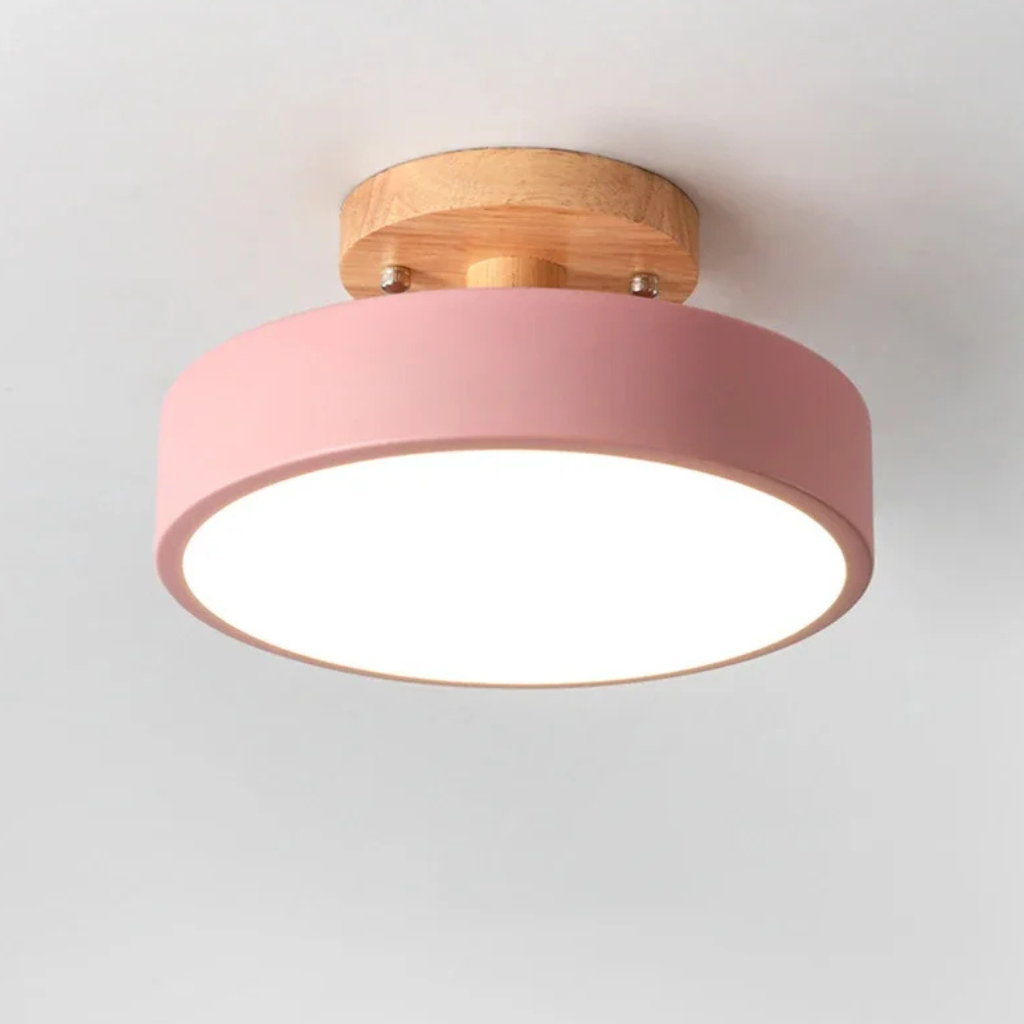 The Aldera Nordic Wooden Round Ceiling Light