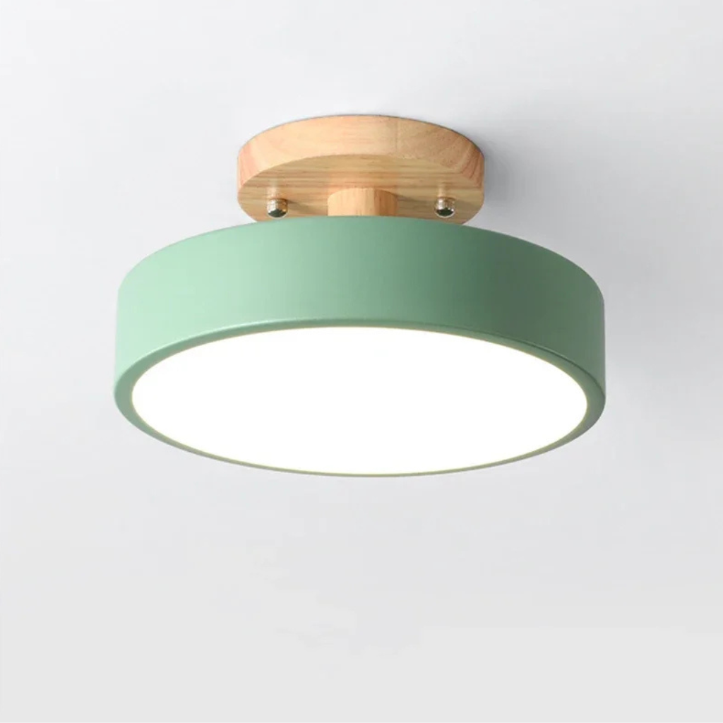 The Aldera Nordic Wooden Round Ceiling Light