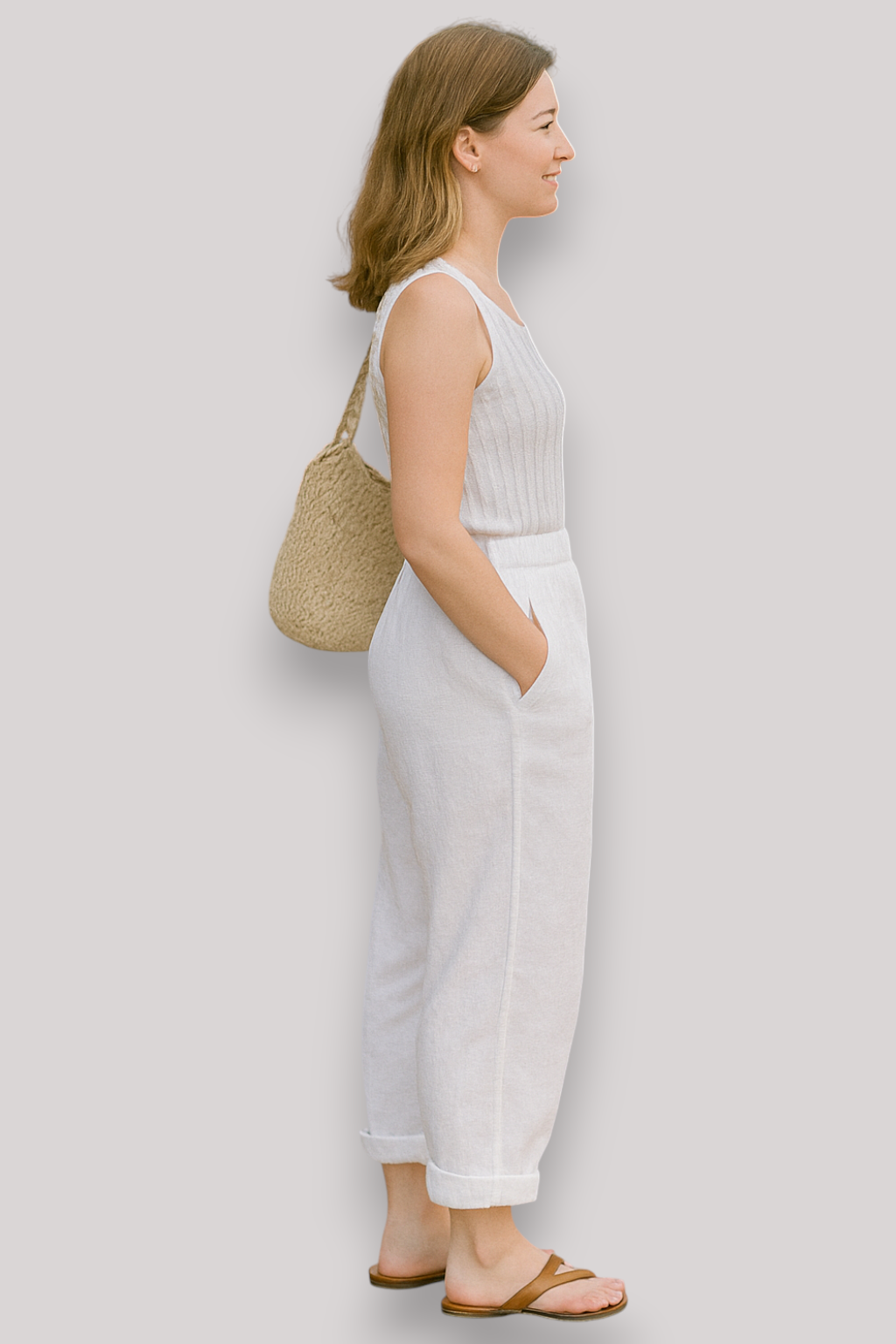 The Aldwyn Harem Trousers Linen Blend Relaxed Fit Pants
