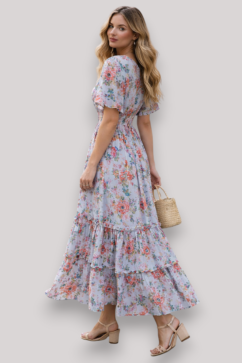 The Alice Women's Ruffle Maxi Floral Dress