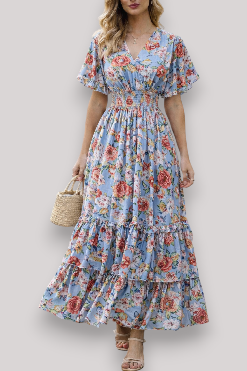 The Alice Women's Ruffle Maxi Floral Dress