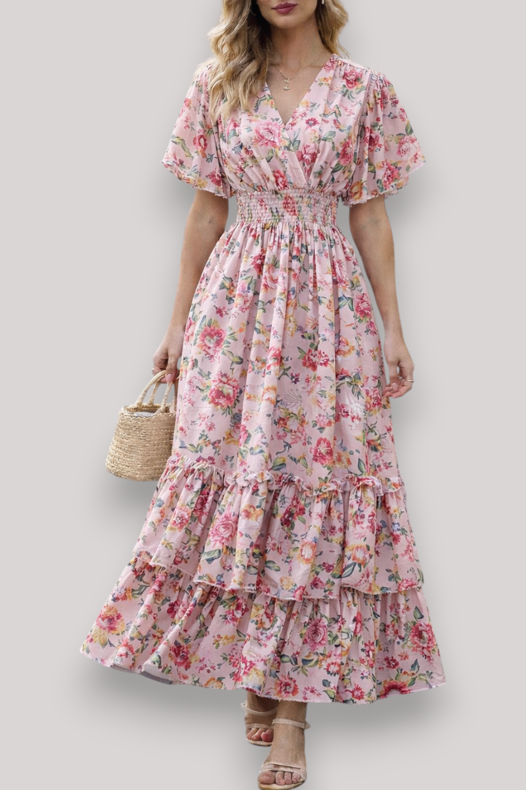 The Alice Women's Ruffle Maxi Floral Dress