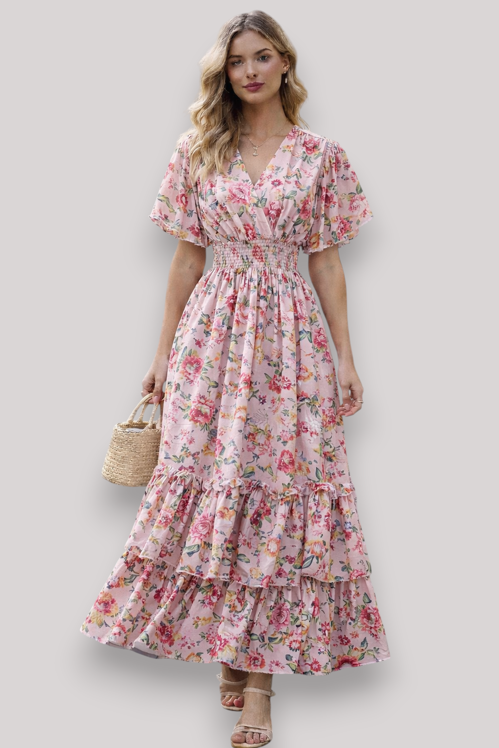 The Alice Women's Ruffle Maxi Floral Dress