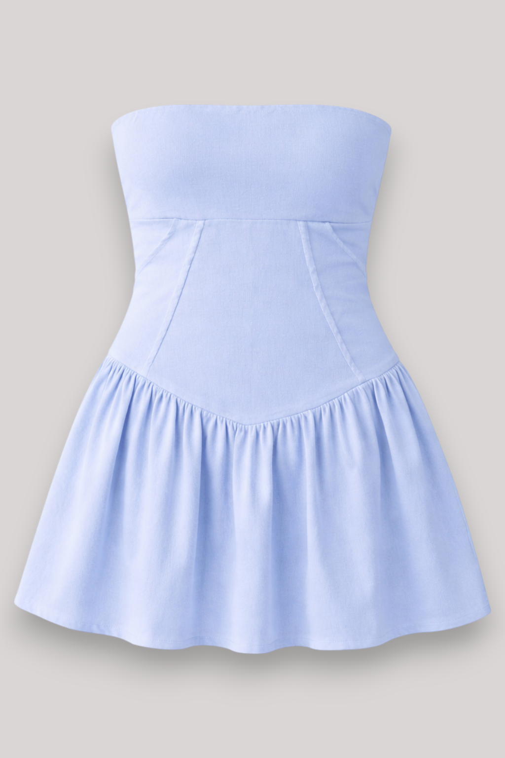 The Allegra Mini Dress Empire Waist Sleeveless Evening Style