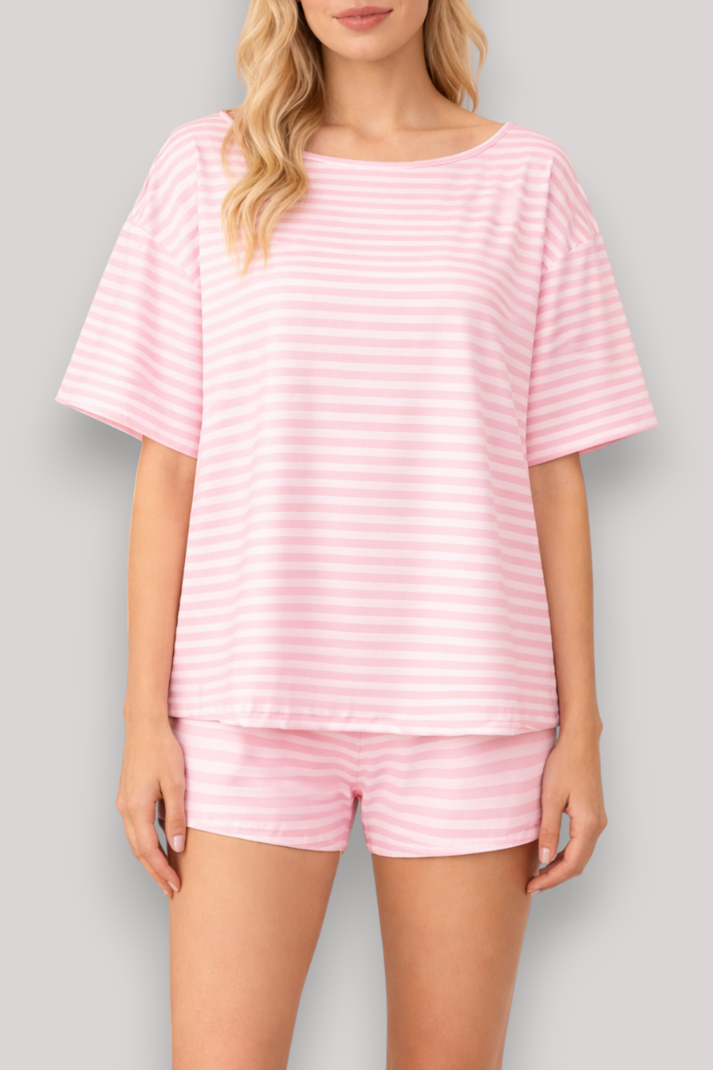 The Althea Women's Two Piece Set Summer Short Sleeve Top And Shorts