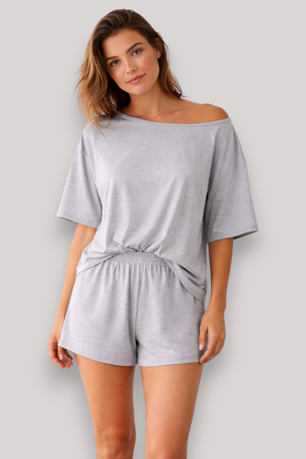 The Althea Women's Two Piece Set Summer Short Sleeve Top And Shorts