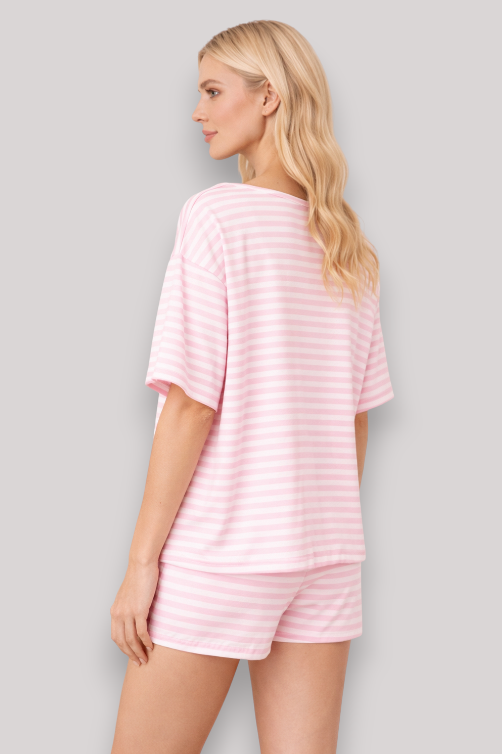 The Althea Women's Two Piece Set Summer Short Sleeve Top And Shorts