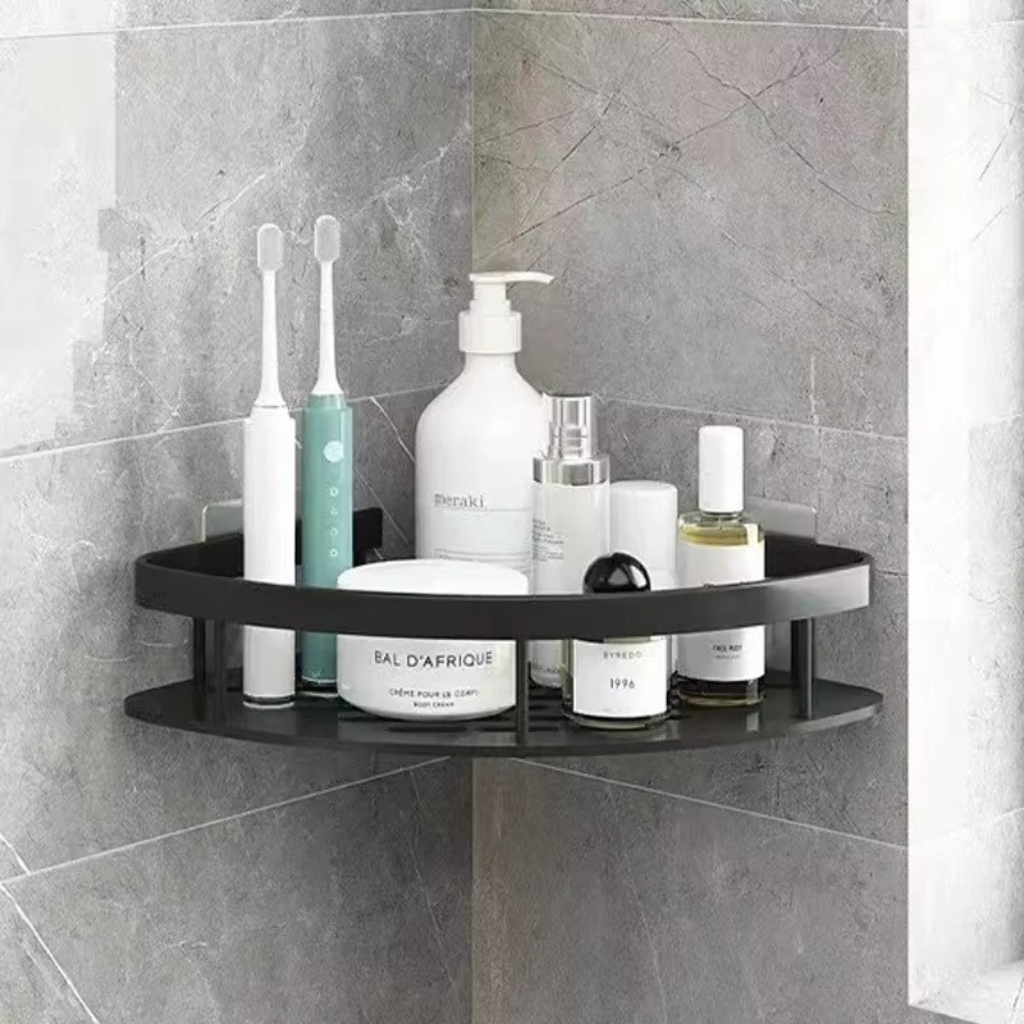 The Aluvia No Drill Corner Shelf