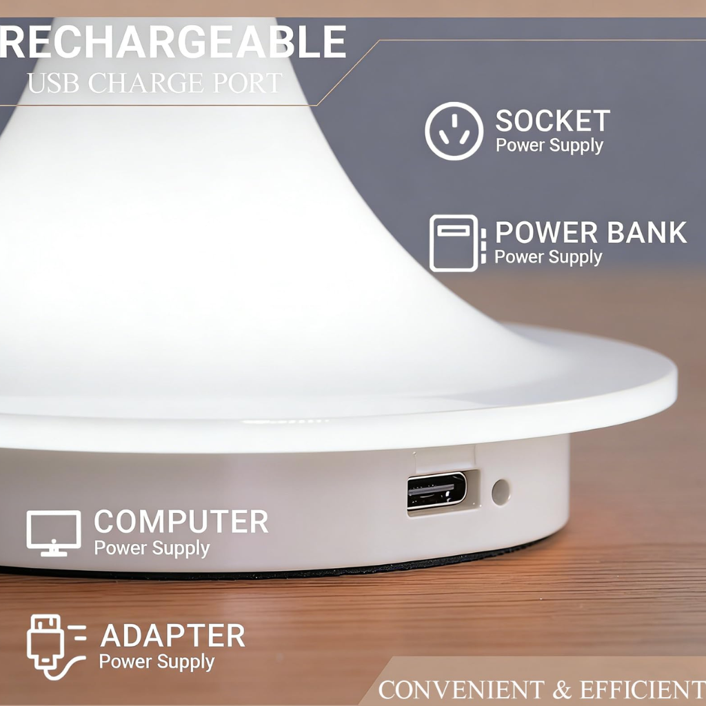 The Aluvia Rechargeable LED Table Lamp