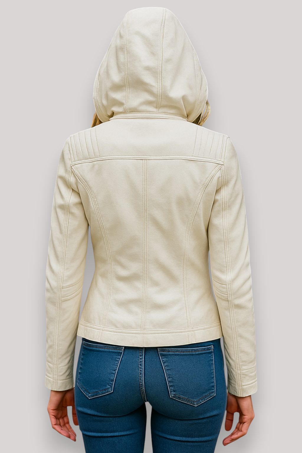 The Hartley Hooded PU Winter Jacket Warm Casual Coat