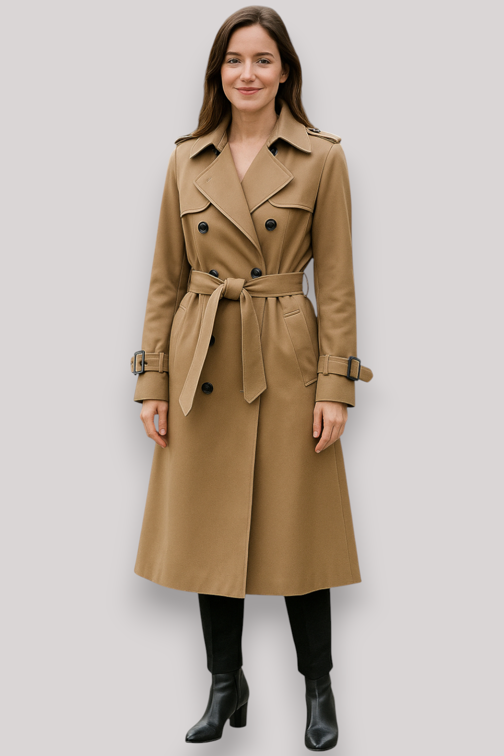 The Winslow Double Breasted Trench Coat Long Winter Windbreaker