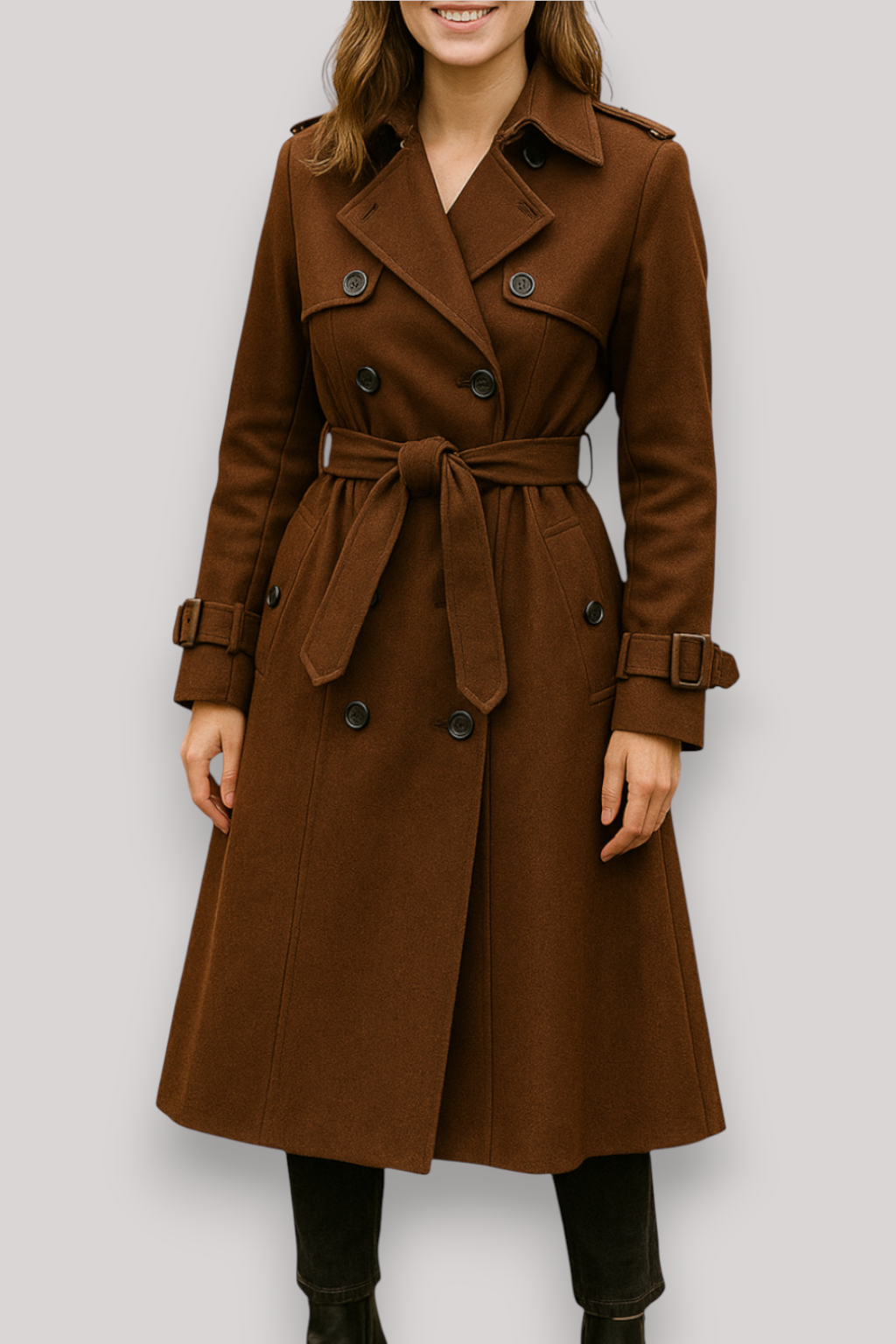 The Winslow Double Breasted Trench Coat Long Winter Windbreaker