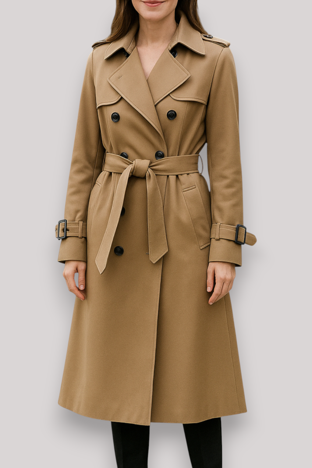 The Winslow Double Breasted Trench Coat Long Winter Windbreaker