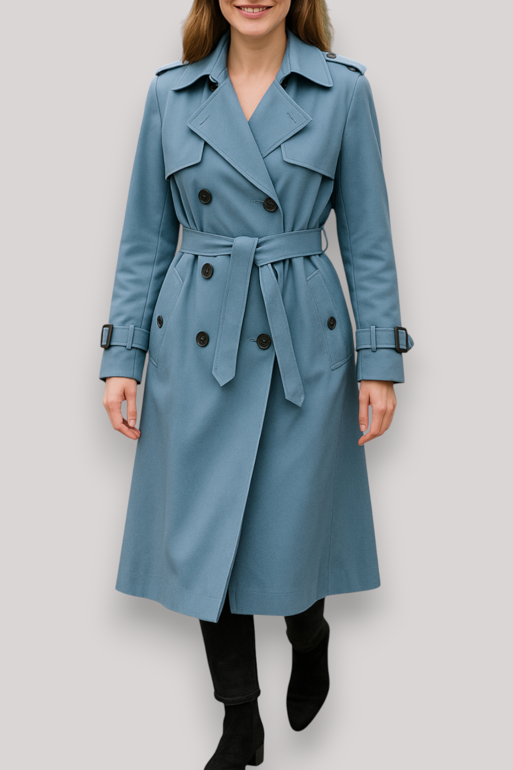 The Winslow Double Breasted Trench Coat Long Winter Windbreaker