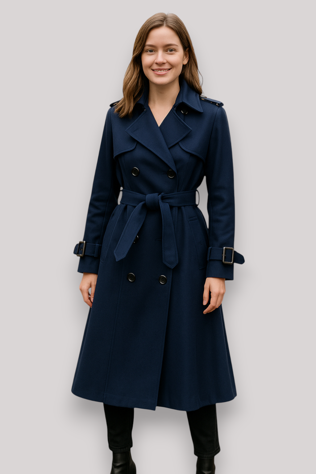 The Winslow Double Breasted Trench Coat Long Winter Windbreaker