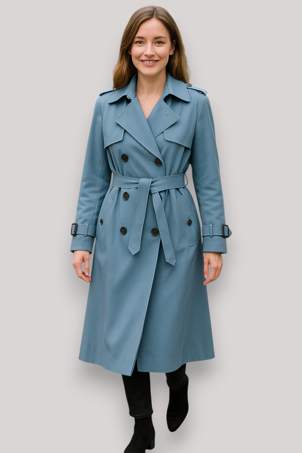 The Winslow Double Breasted Trench Coat Long Winter Windbreaker