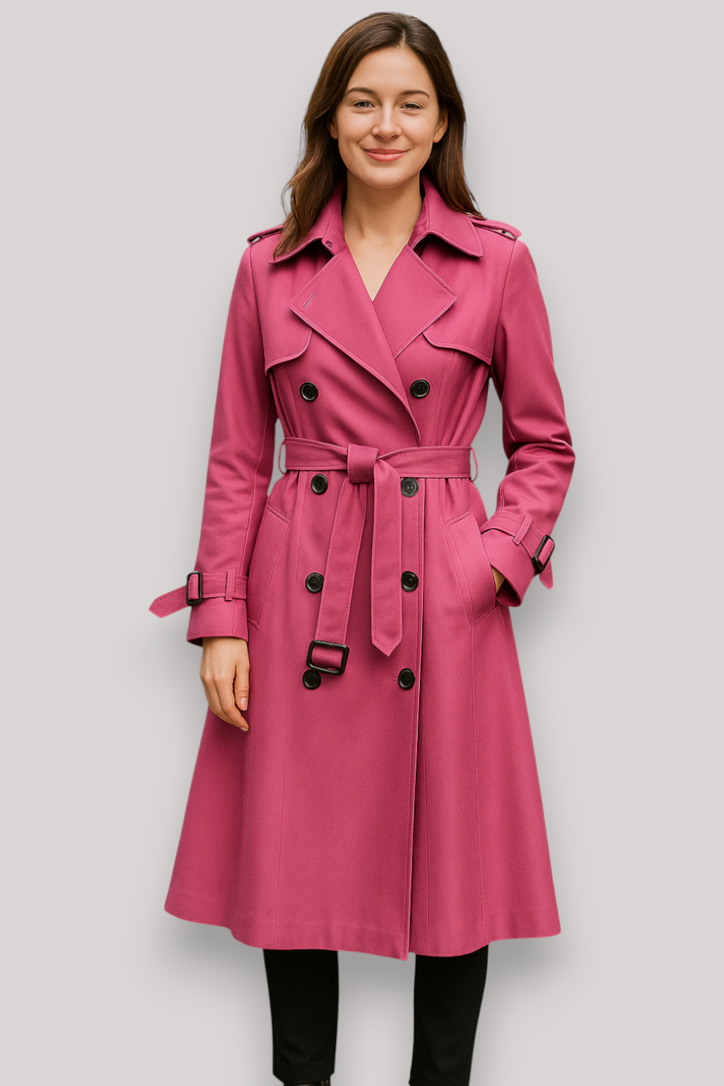 The Winslow Double Breasted Trench Coat Long Winter Windbreaker