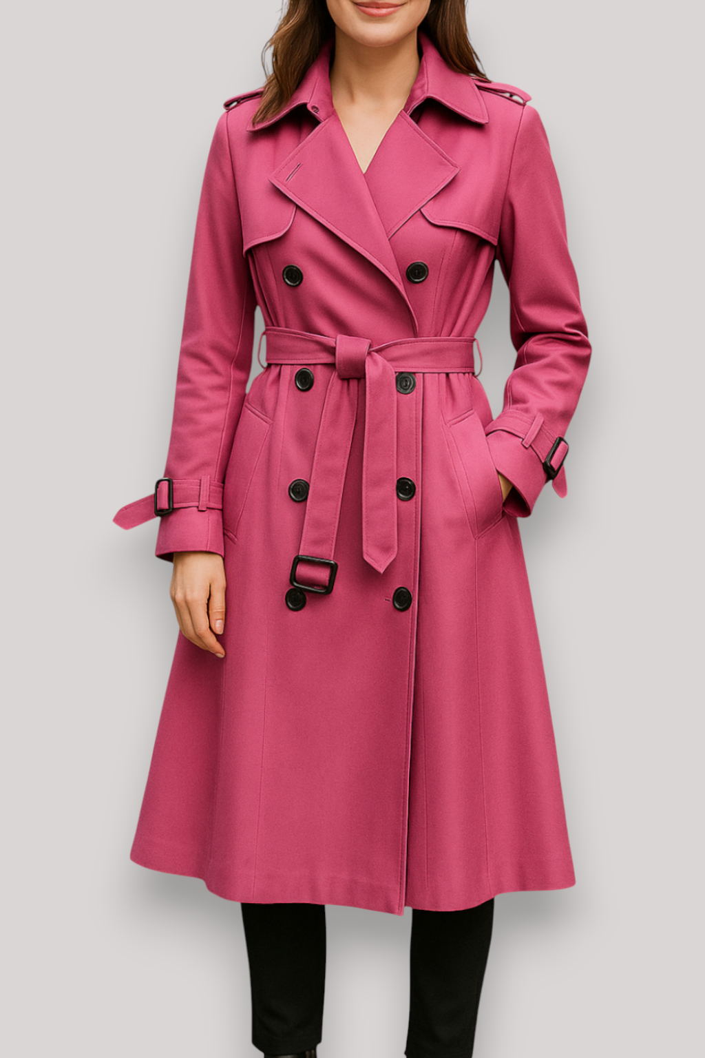 The Winslow Double Breasted Trench Coat Long Winter Windbreaker