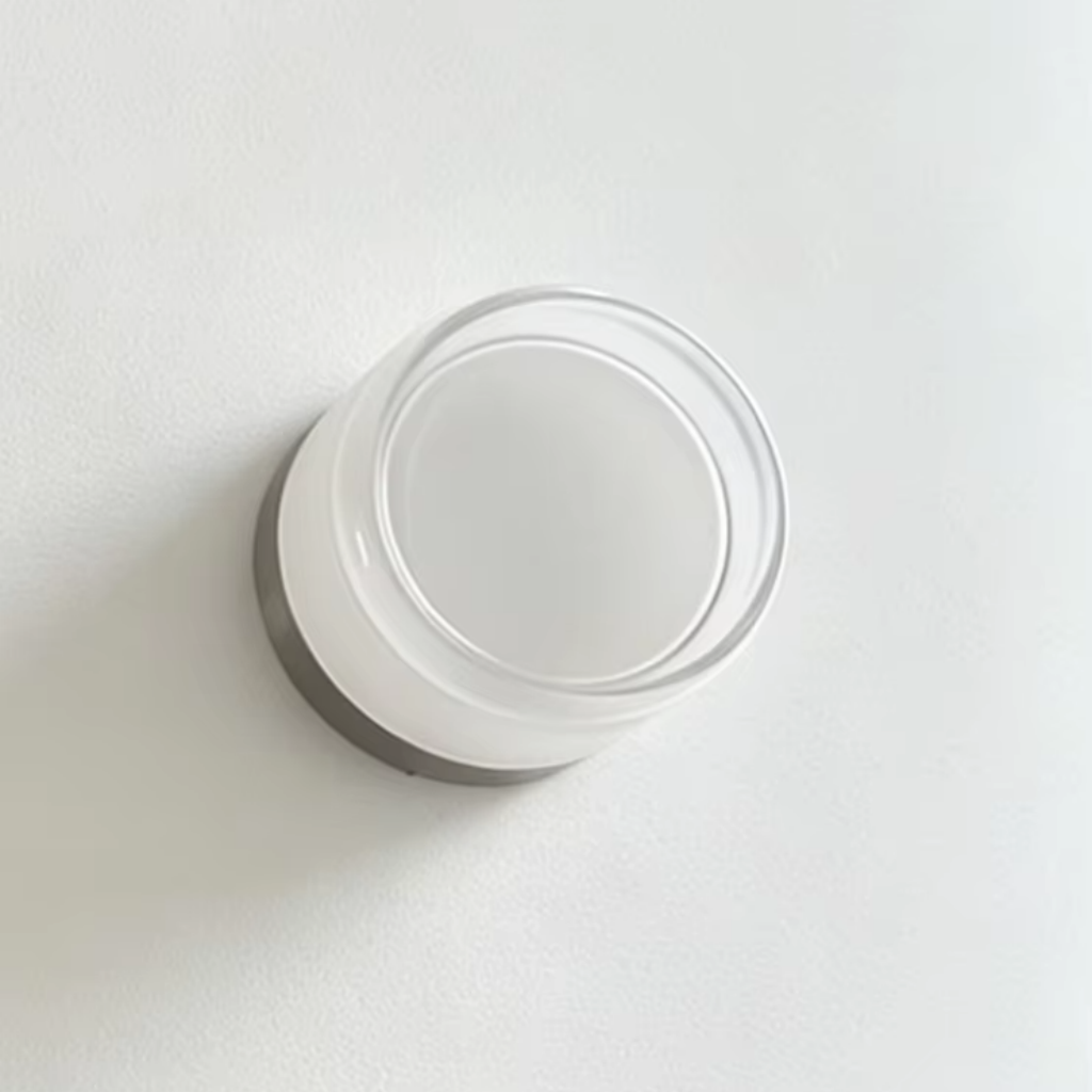 The Ambrelle Round Amber LED Wall Sconce Wall Light