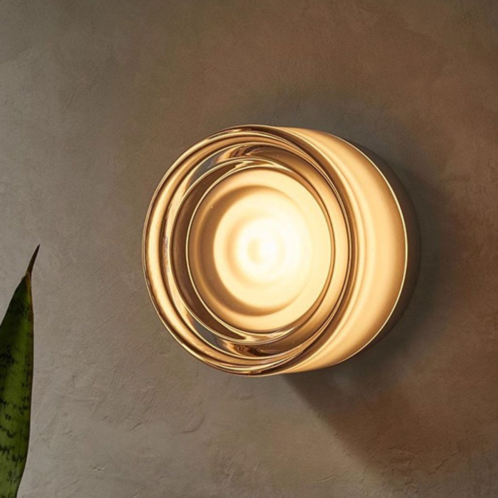 The Ambrise Amber Glass LED Wall Light