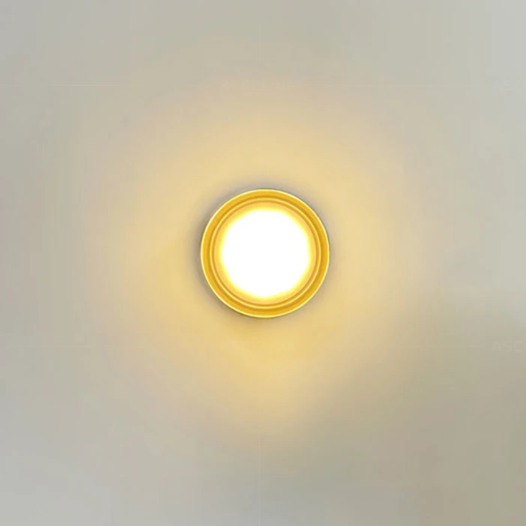 The Ambrise Amber Glass LED Wall Light