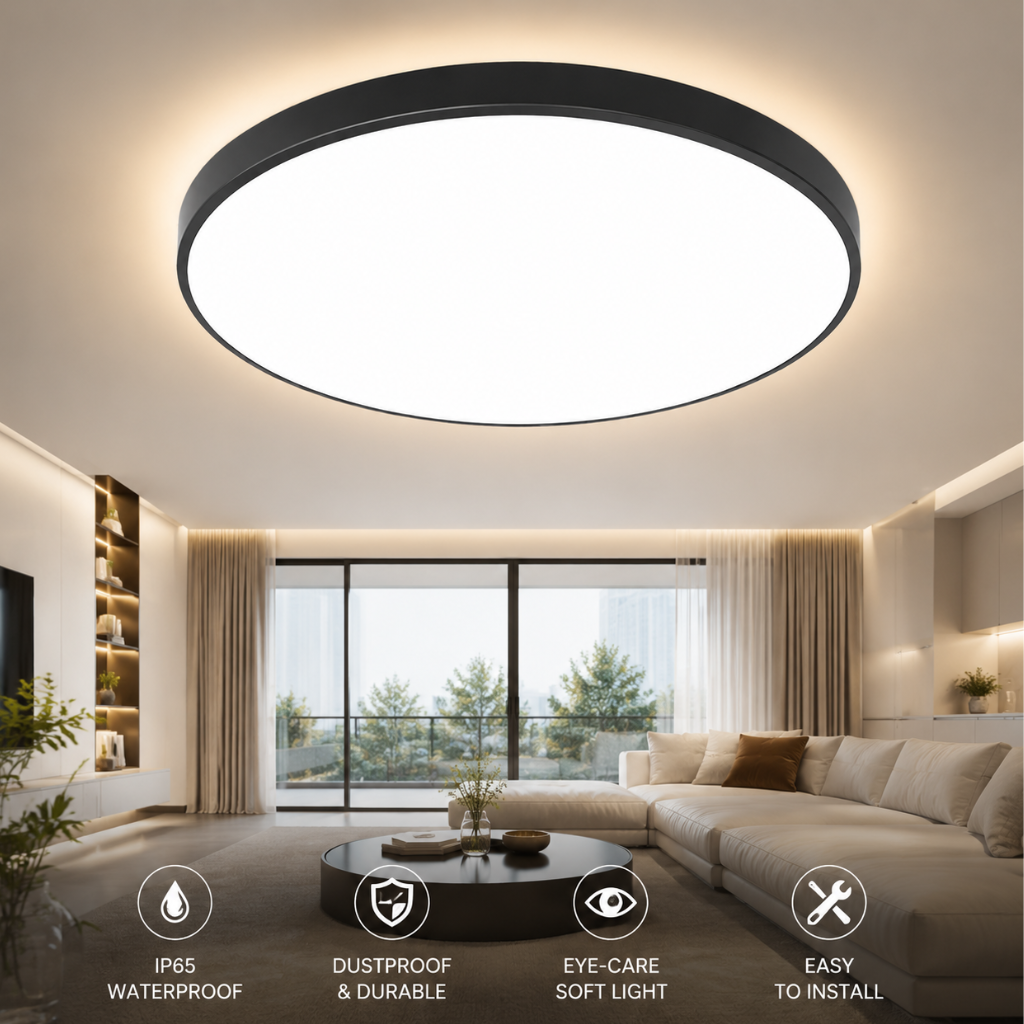 The Aquavelle Waterproof Round LED Ceiling Light
