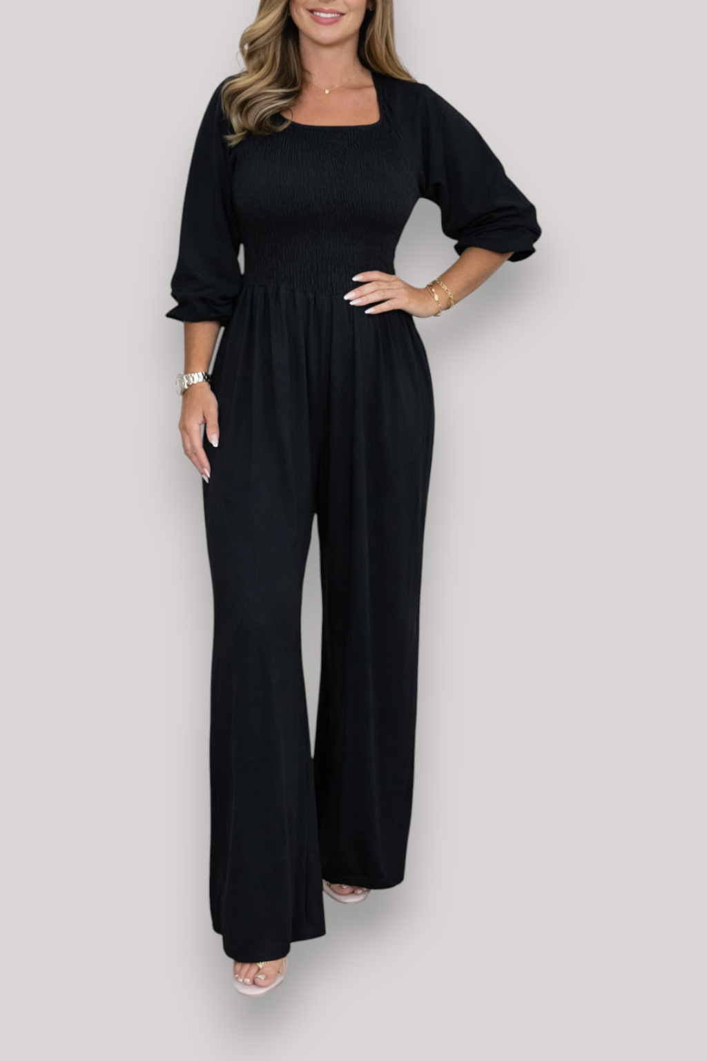 The Arabella Women's Casual Wide Leg Jumpsuit