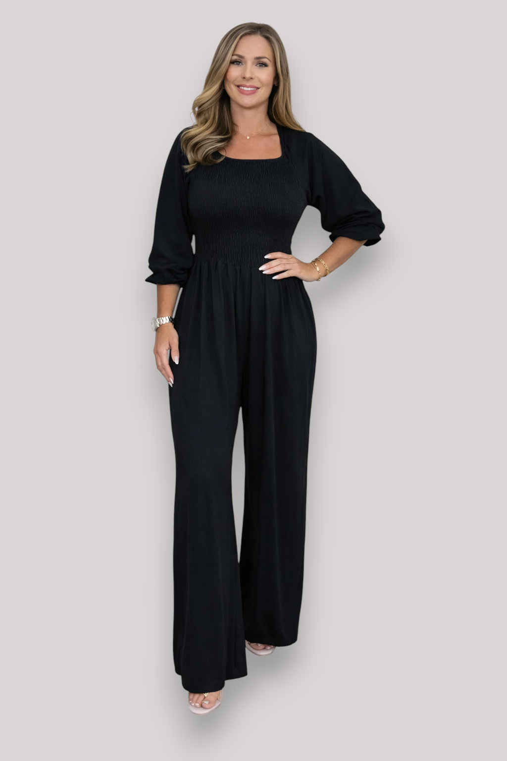 The Arabella Women's Casual Wide Leg Jumpsuit