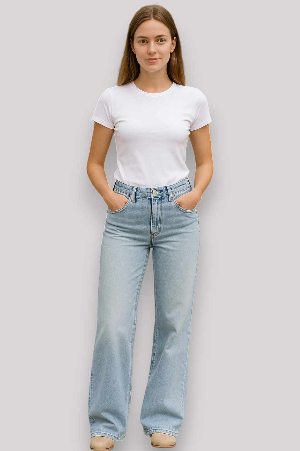 The Arden Women's Low Waist Jeans Straight Leg Denim