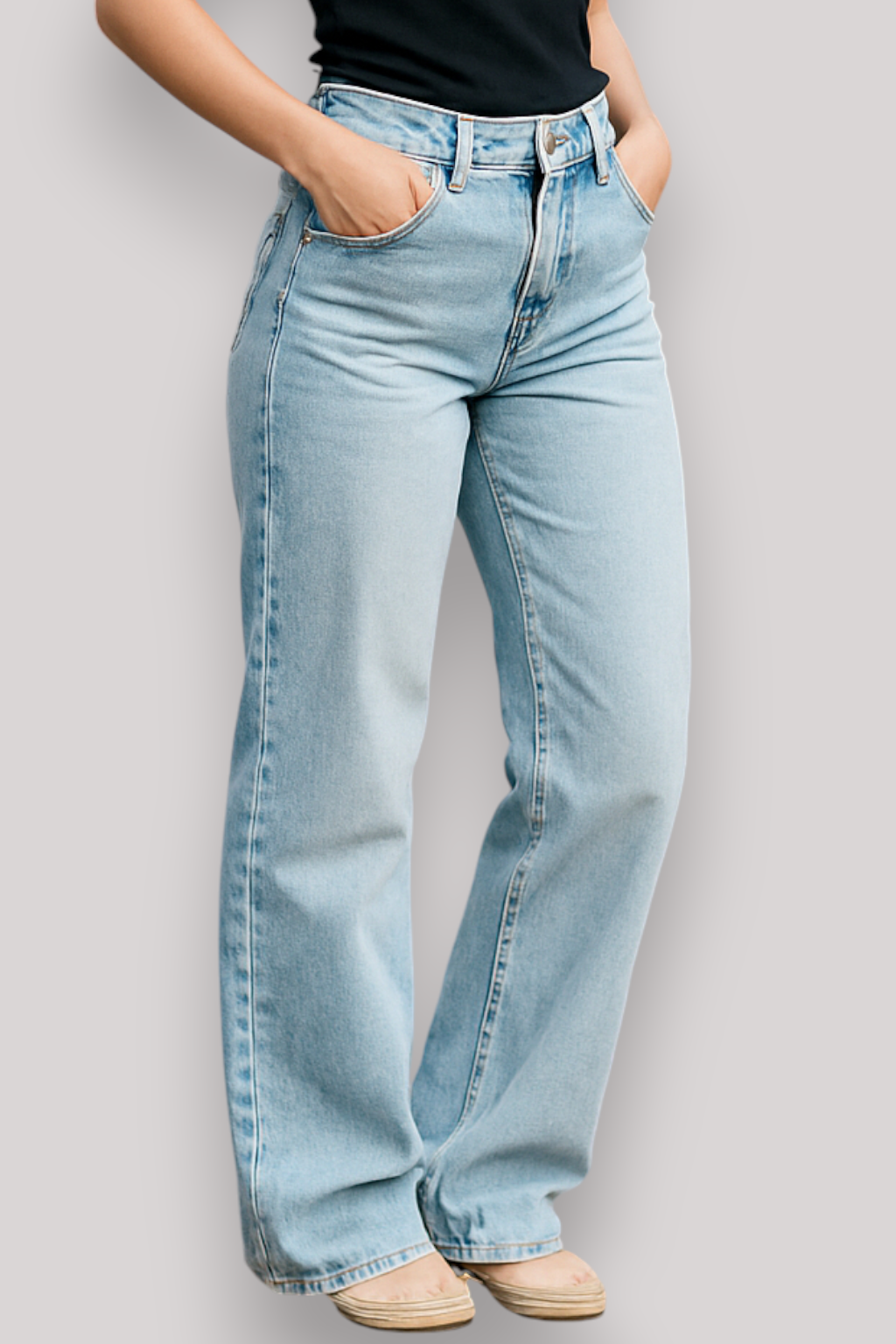 The Arden Women's Low Waist Jeans Straight Leg Denim