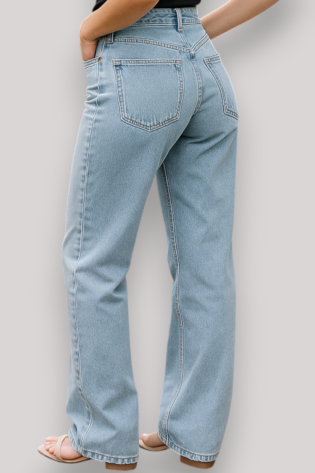 The Arden Women's Low Waist Jeans Straight Leg Denim