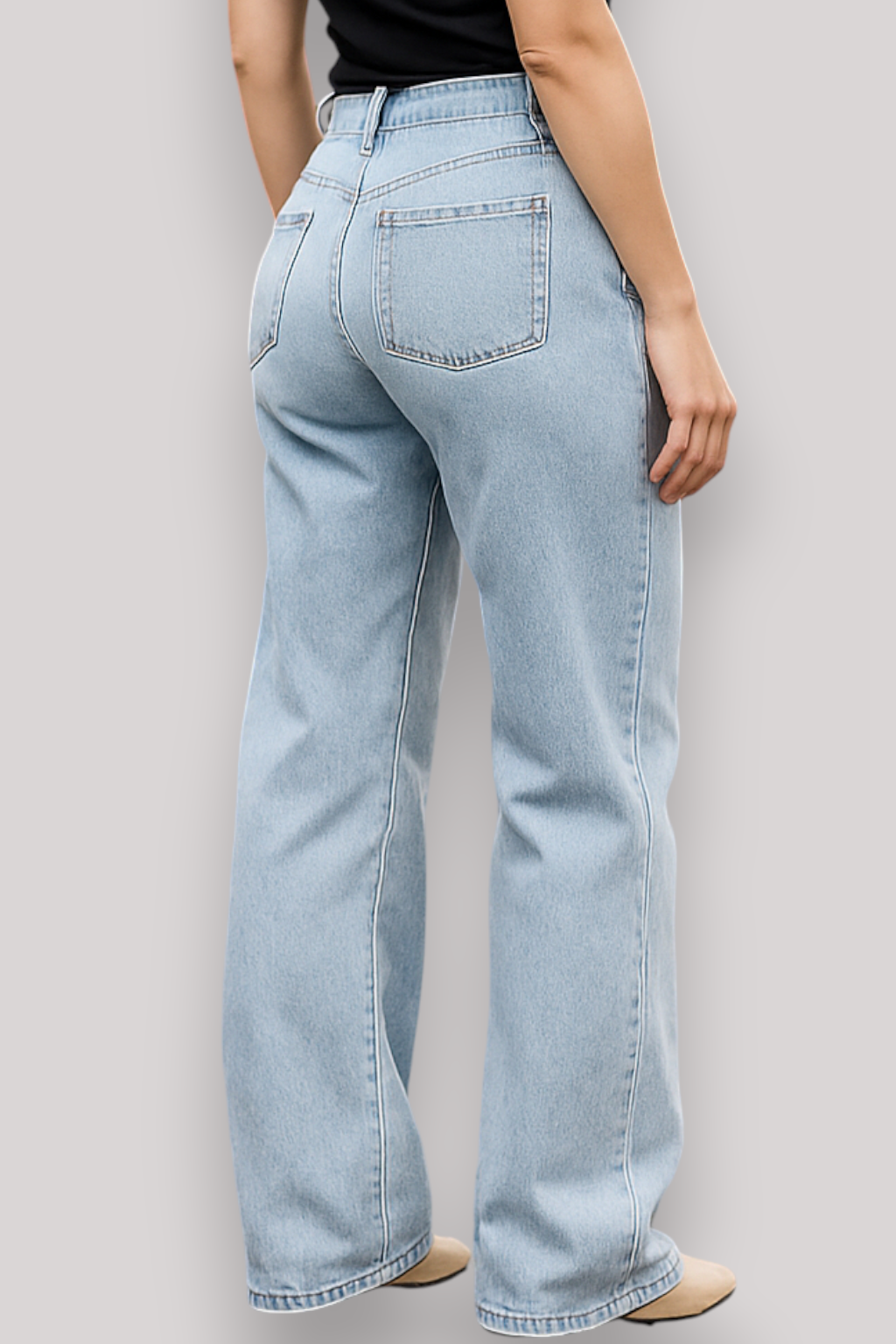 The Arden Women's Low Waist Jeans Straight Leg Denim