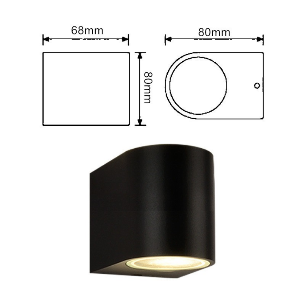 The Arvella Waterproof Outdoor LED Wall Garden Light