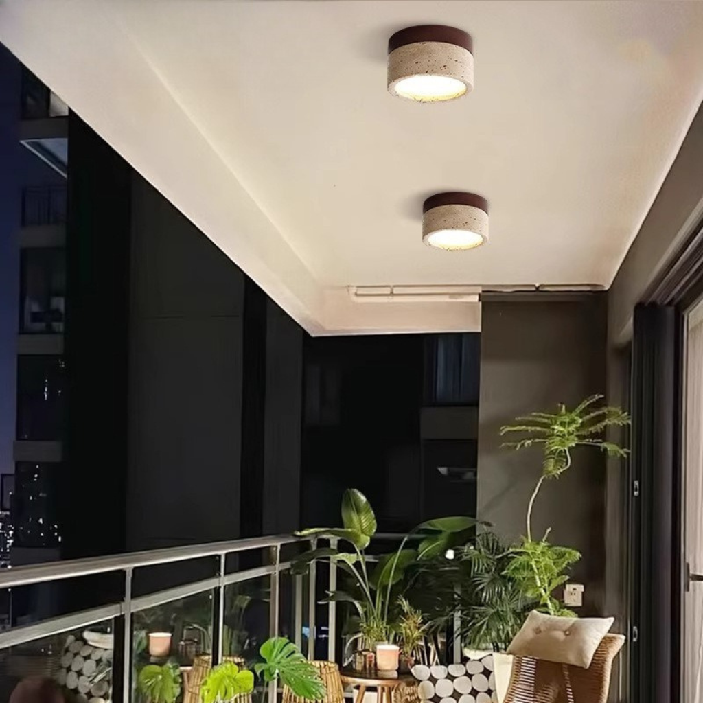 The Ashvelle Ash Wood LED Ceiling Spotlight