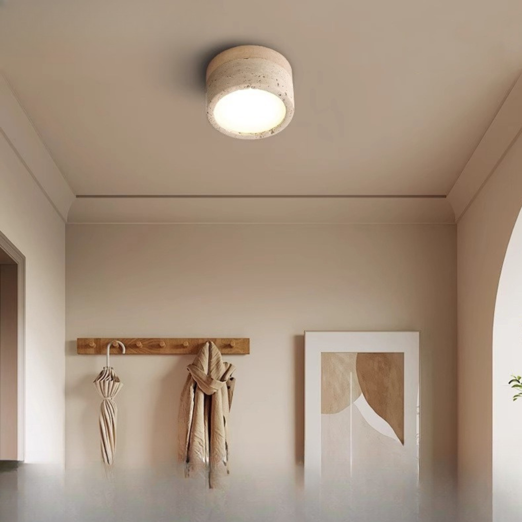 The Ashvelle Ash Wood LED Ceiling Spotlight