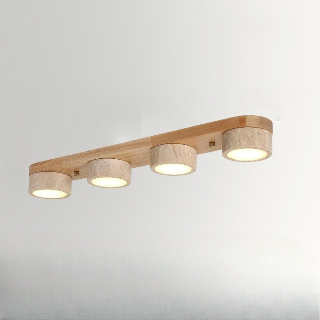 The Ashvelle Ash Wood LED Ceiling Spotlight
