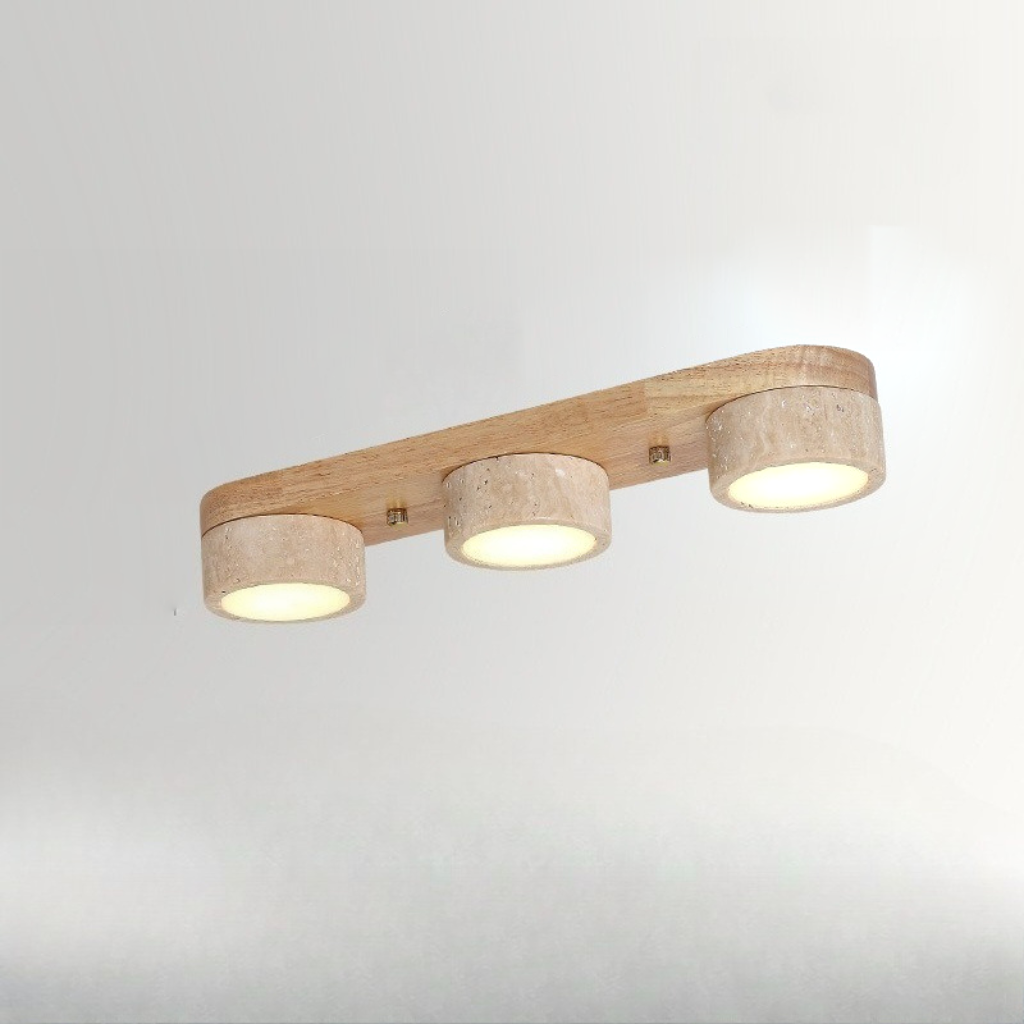 The Ashvelle Ash Wood LED Ceiling Spotlight