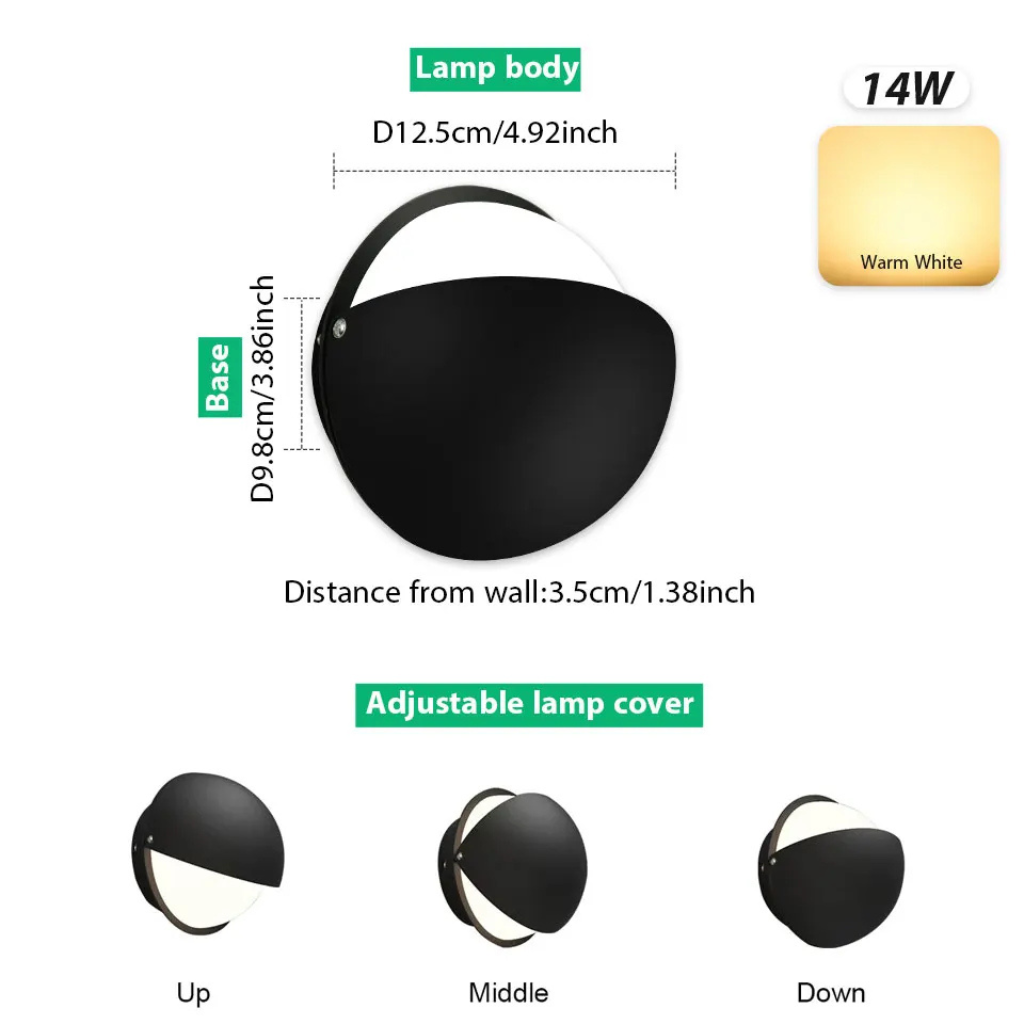 The Auralis Waterproof LED Wall Light