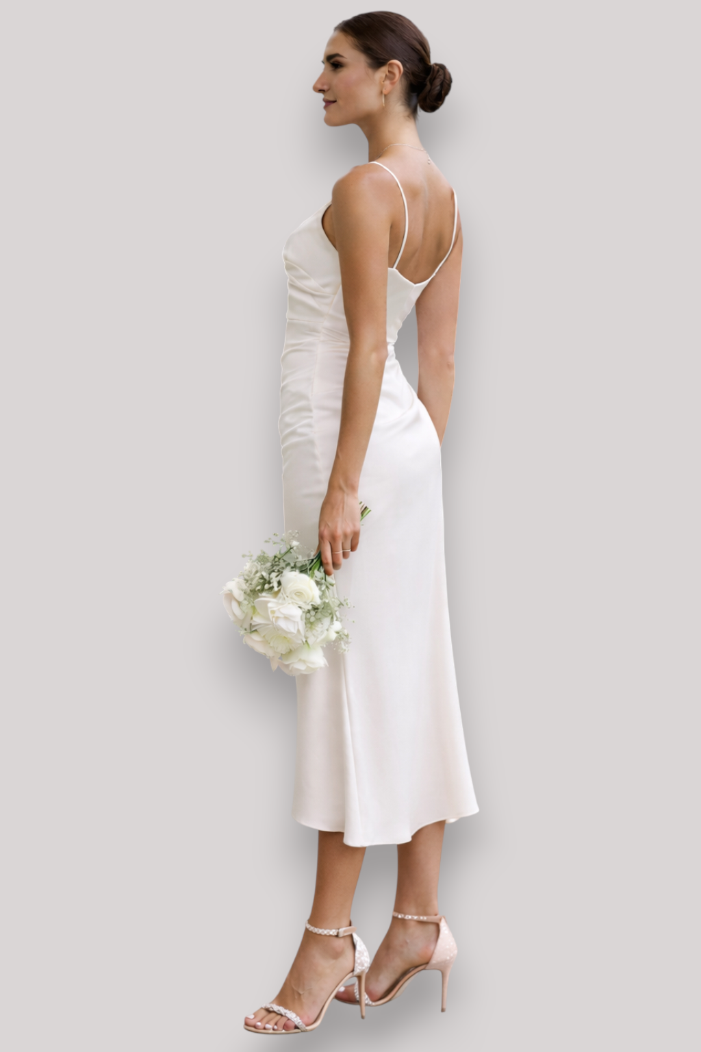 The Aurelia Sleeveless V Neck Wrap Halter Neck Summer Maxi Dress